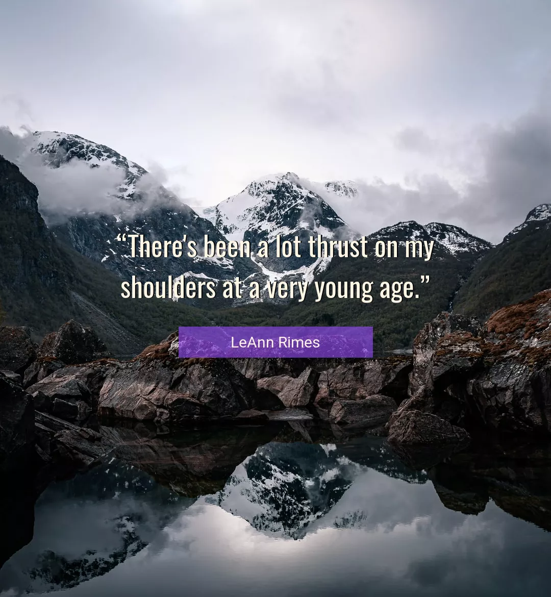 Quote About Age By LeAnn Rimes