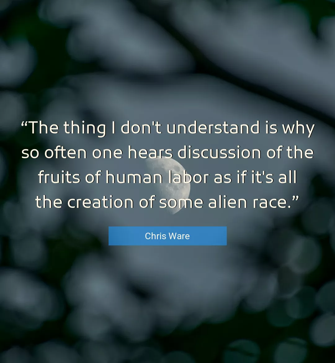 Quote About Creation By Chris Ware