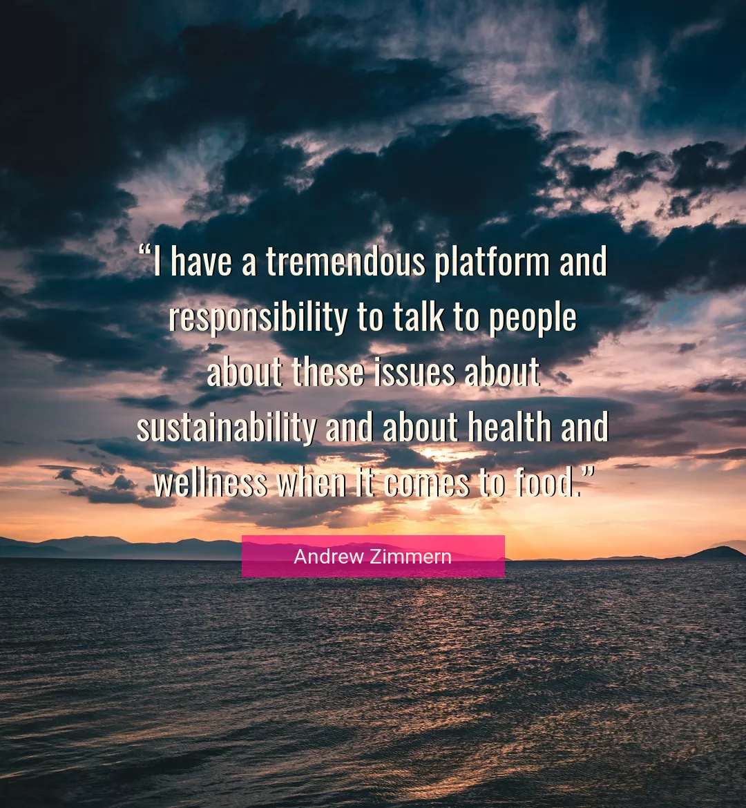 Quote About Health By Andrew Zimmern