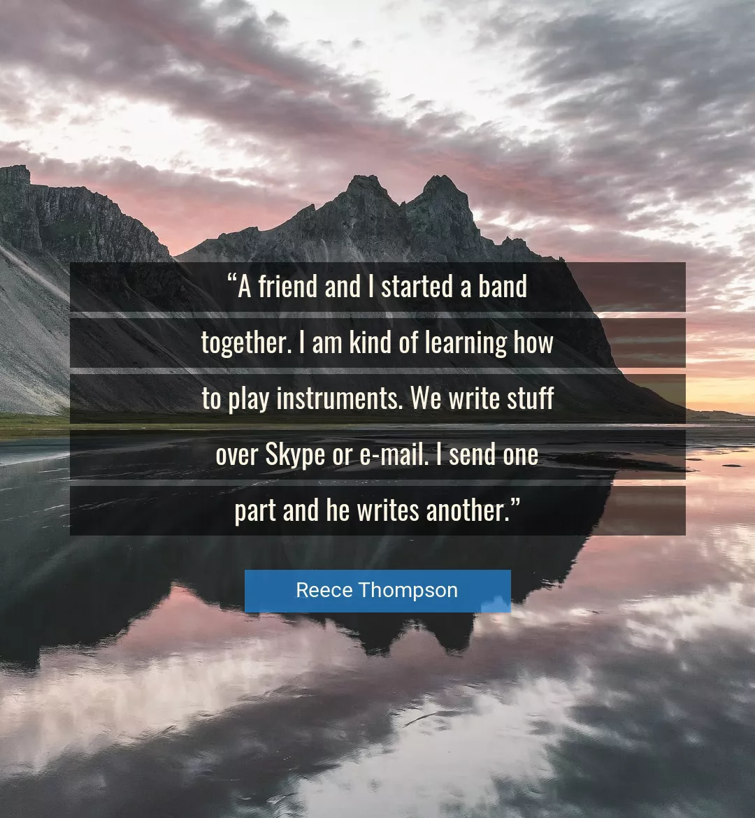 Quote About Learning By Reece Thompson