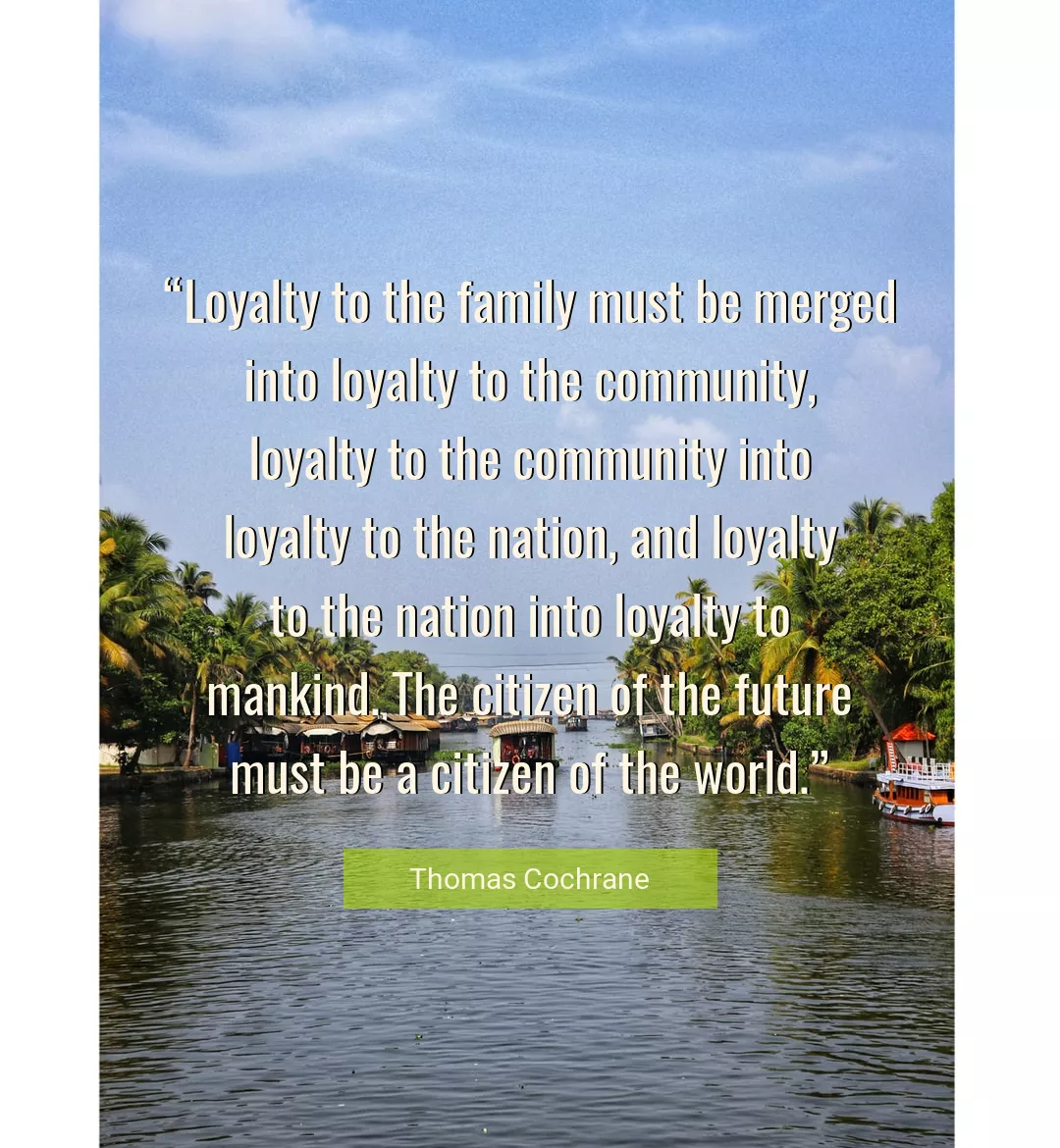 Quote About Family By Thomas Cochrane