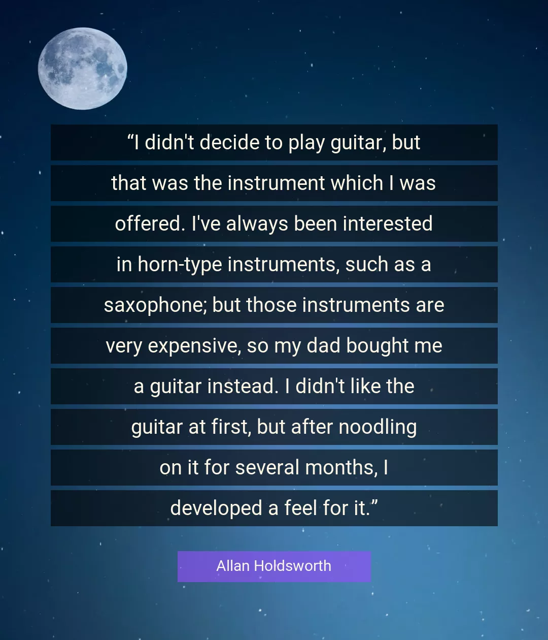 Quote About Me By Allan Holdsworth