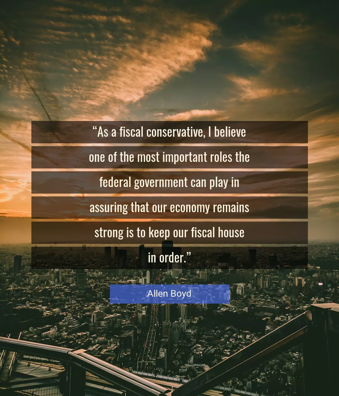 Quote About Government By Allen Boyd