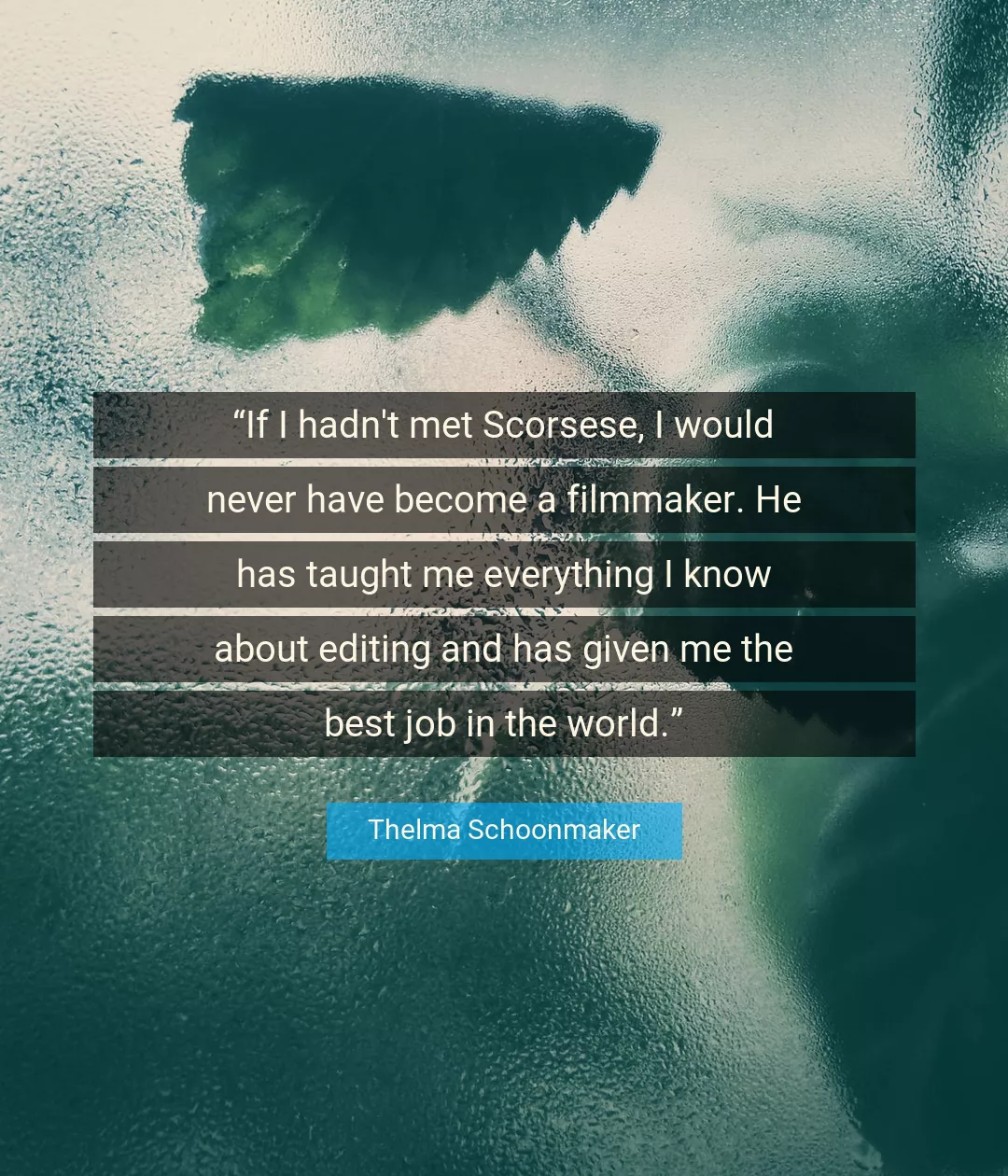 Quote About Best By Thelma Schoonmaker