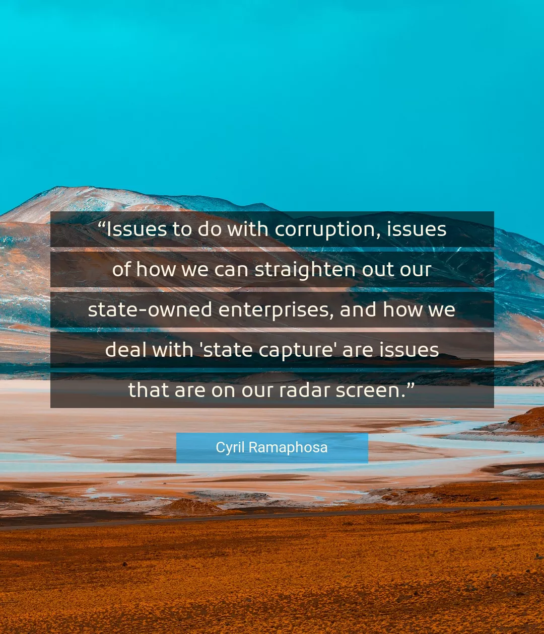 Quote About Corruption By Cyril Ramaphosa