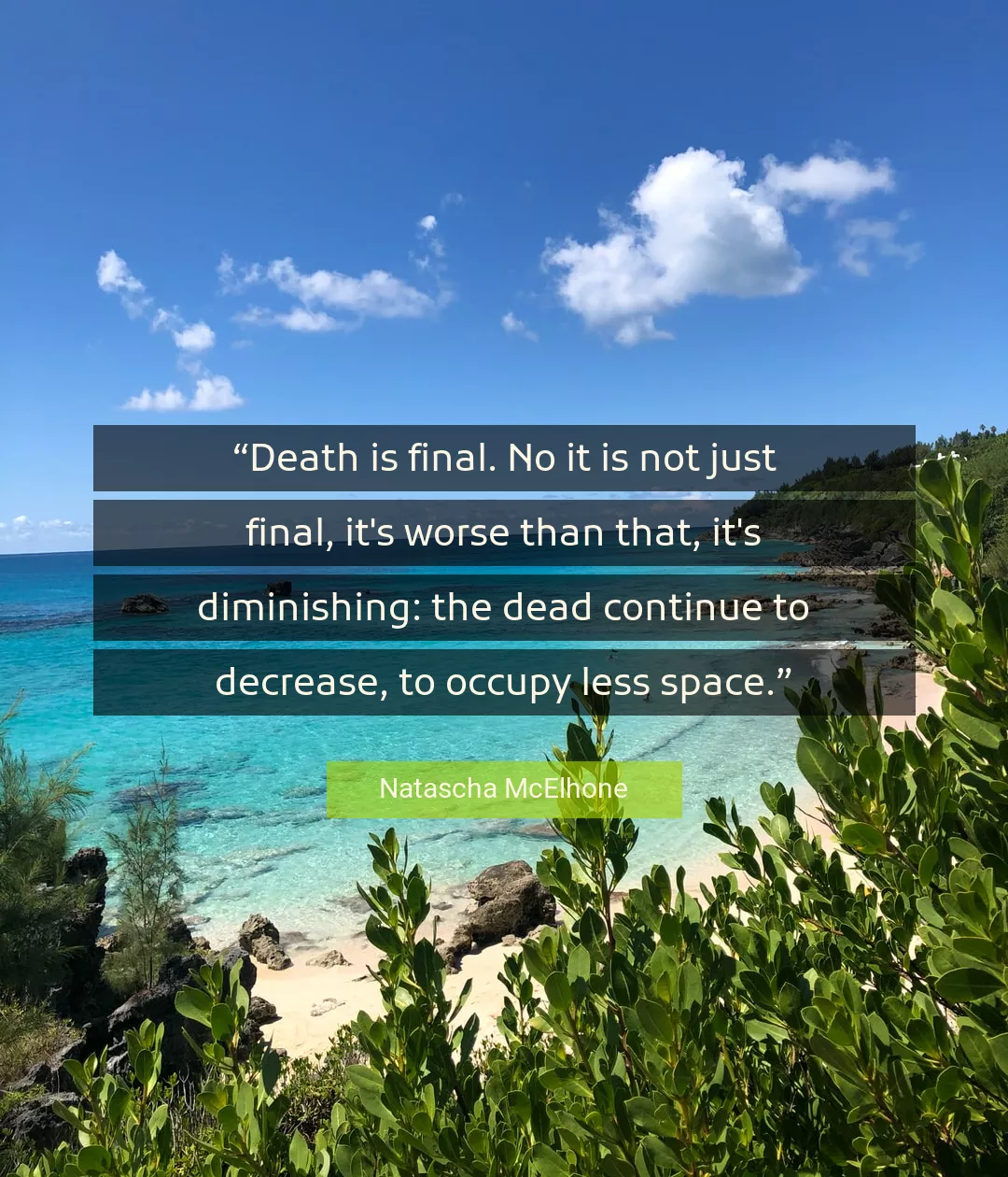 Quote About Death By Natascha McElhone
