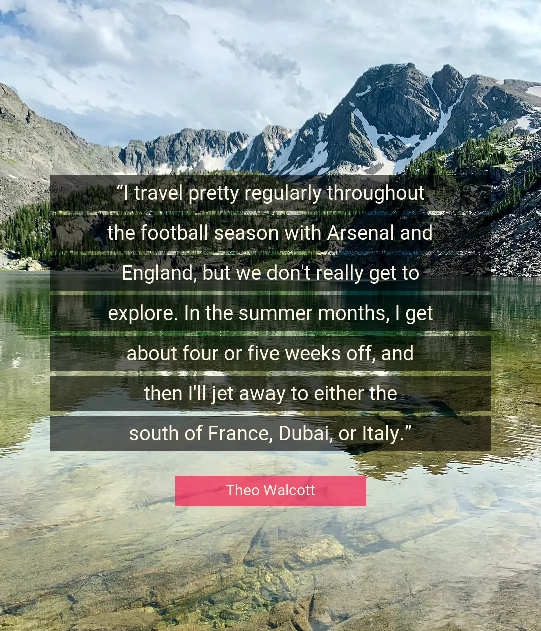 Quote About Football By Theo Walcott