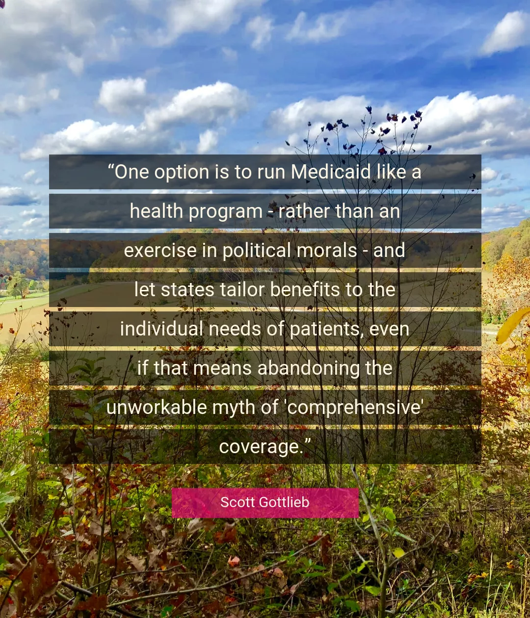 Quote About Health By Scott Gottlieb