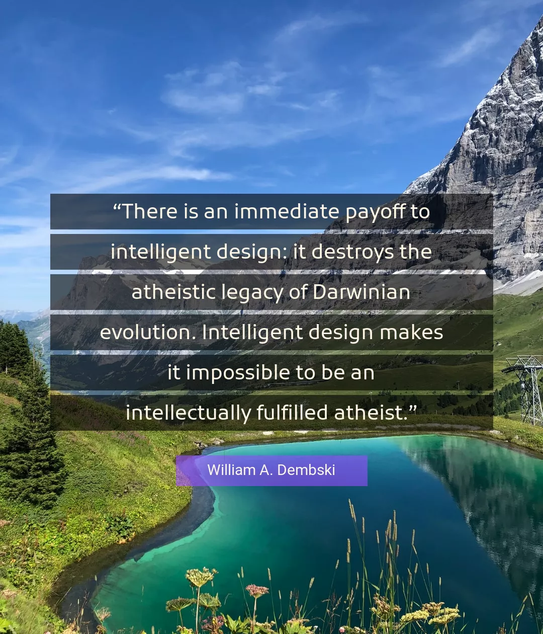Quote About Impossible By William A. Dembski