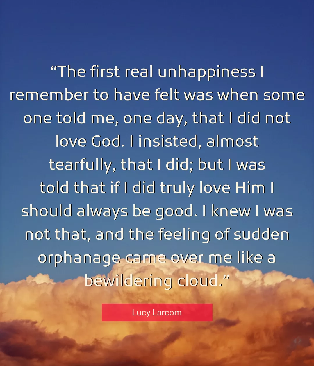 Quote About Love By Lucy Larcom