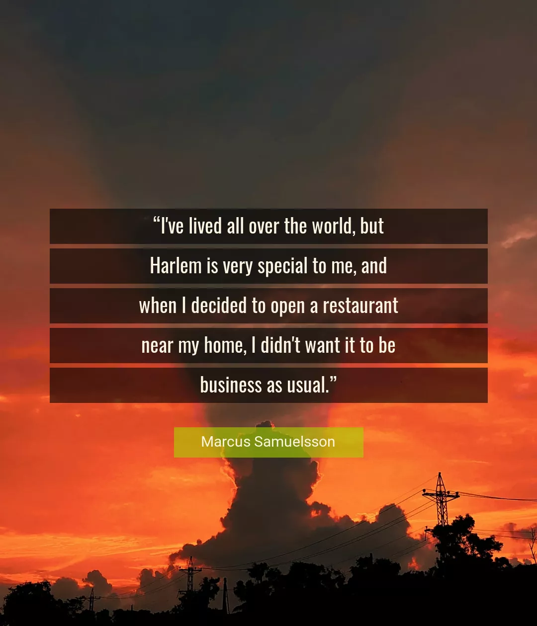 Quote About Me By Marcus Samuelsson