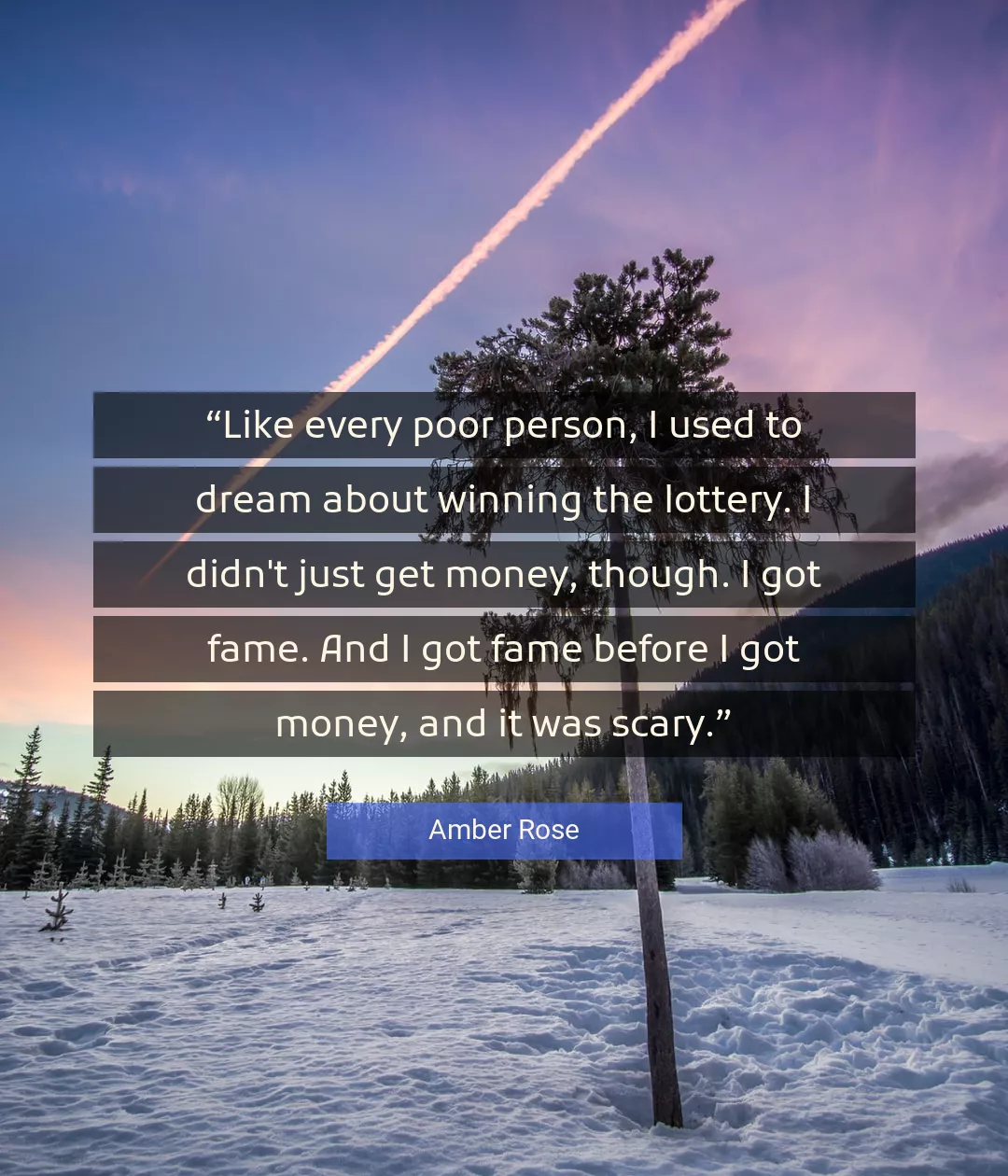 Quote About Money By Amber Rose