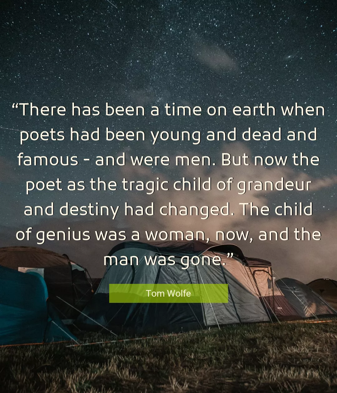 Quote About Time By Tom Wolfe