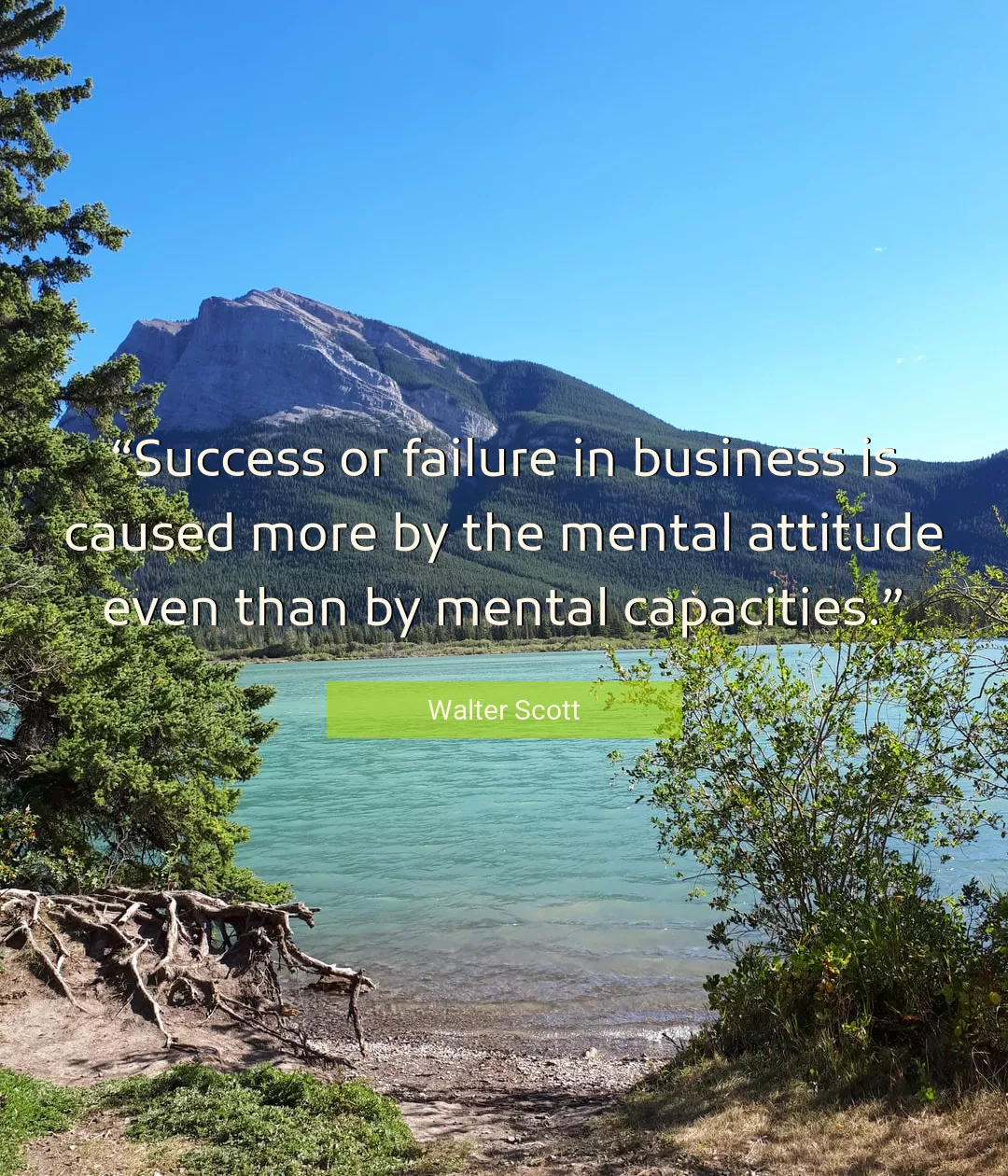 Quote About Attitude By Walter Scott