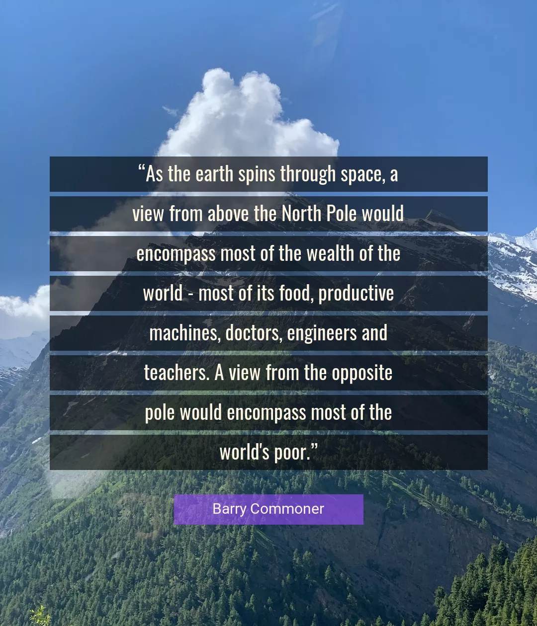 Quote About World By Barry Commoner