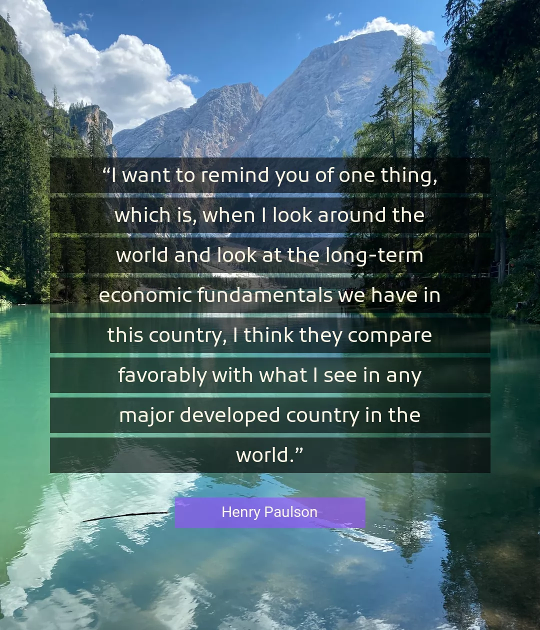 Quote About You By Henry Paulson