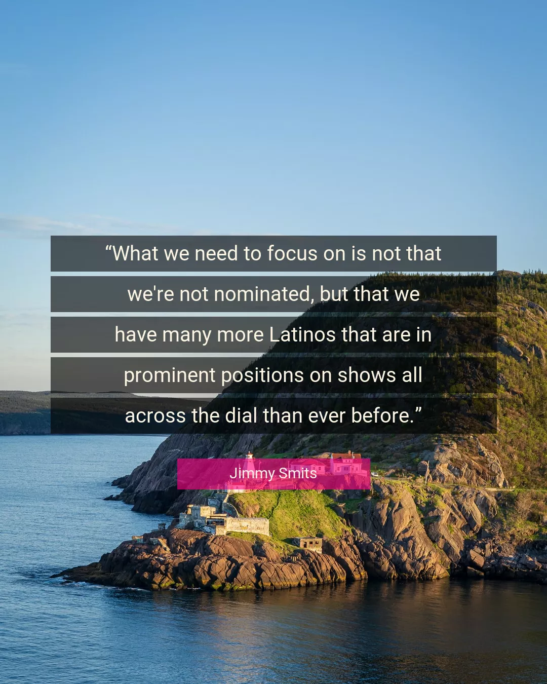 Quote About Focus By Jimmy Smits