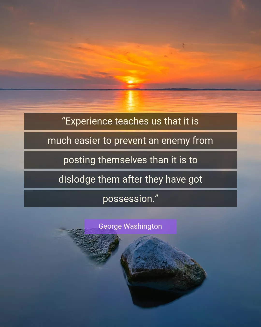 Quote About Experience By George Washington