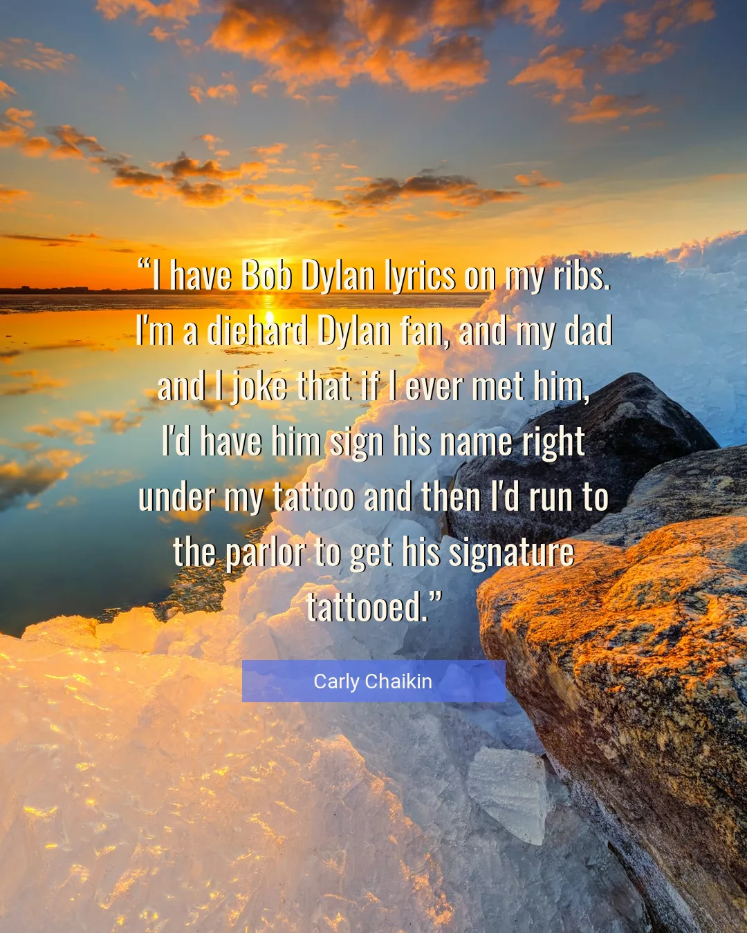 Quote About Name By Carly Chaikin