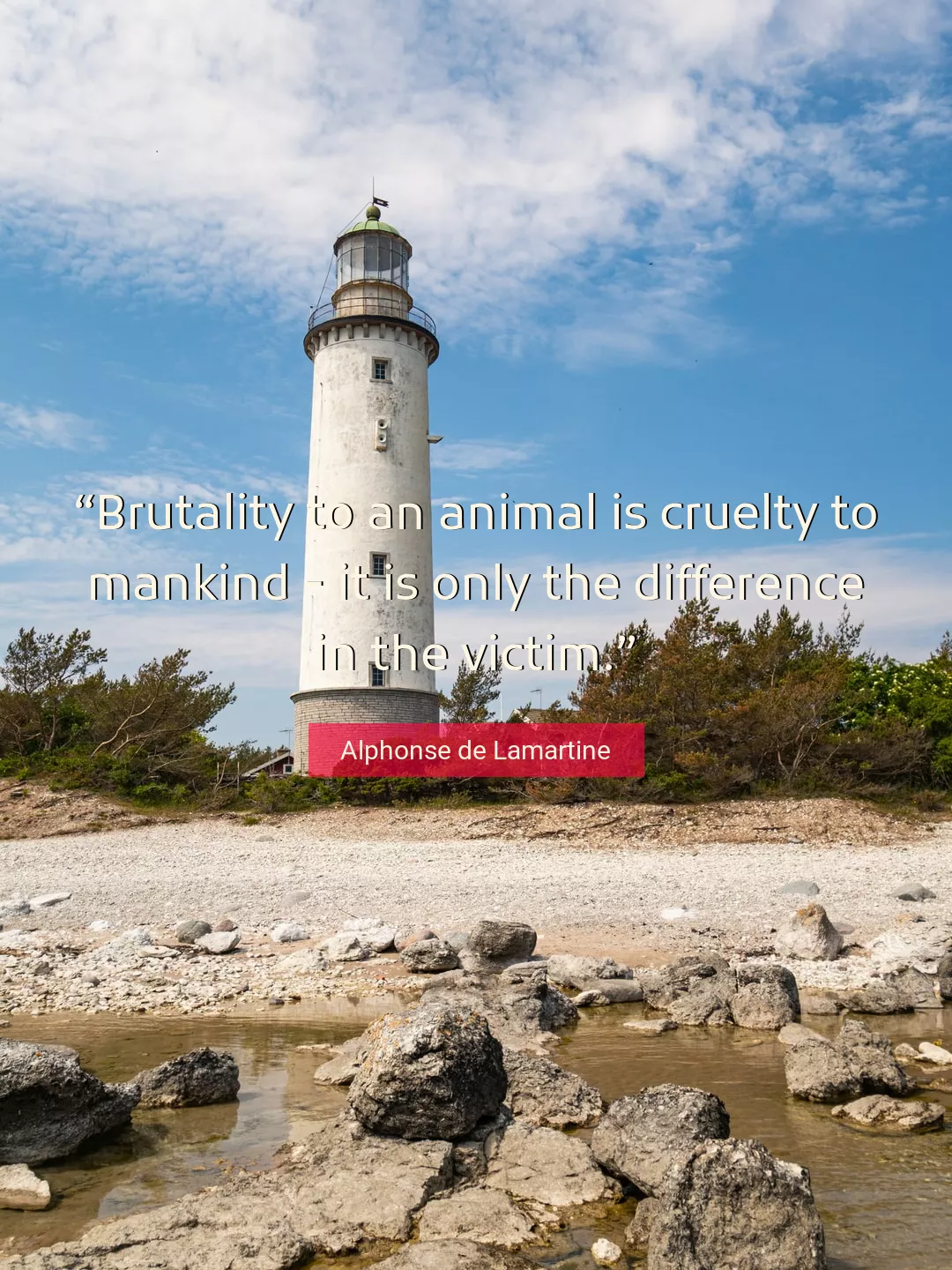 Quote About Animal By Alphonse de Lamartine