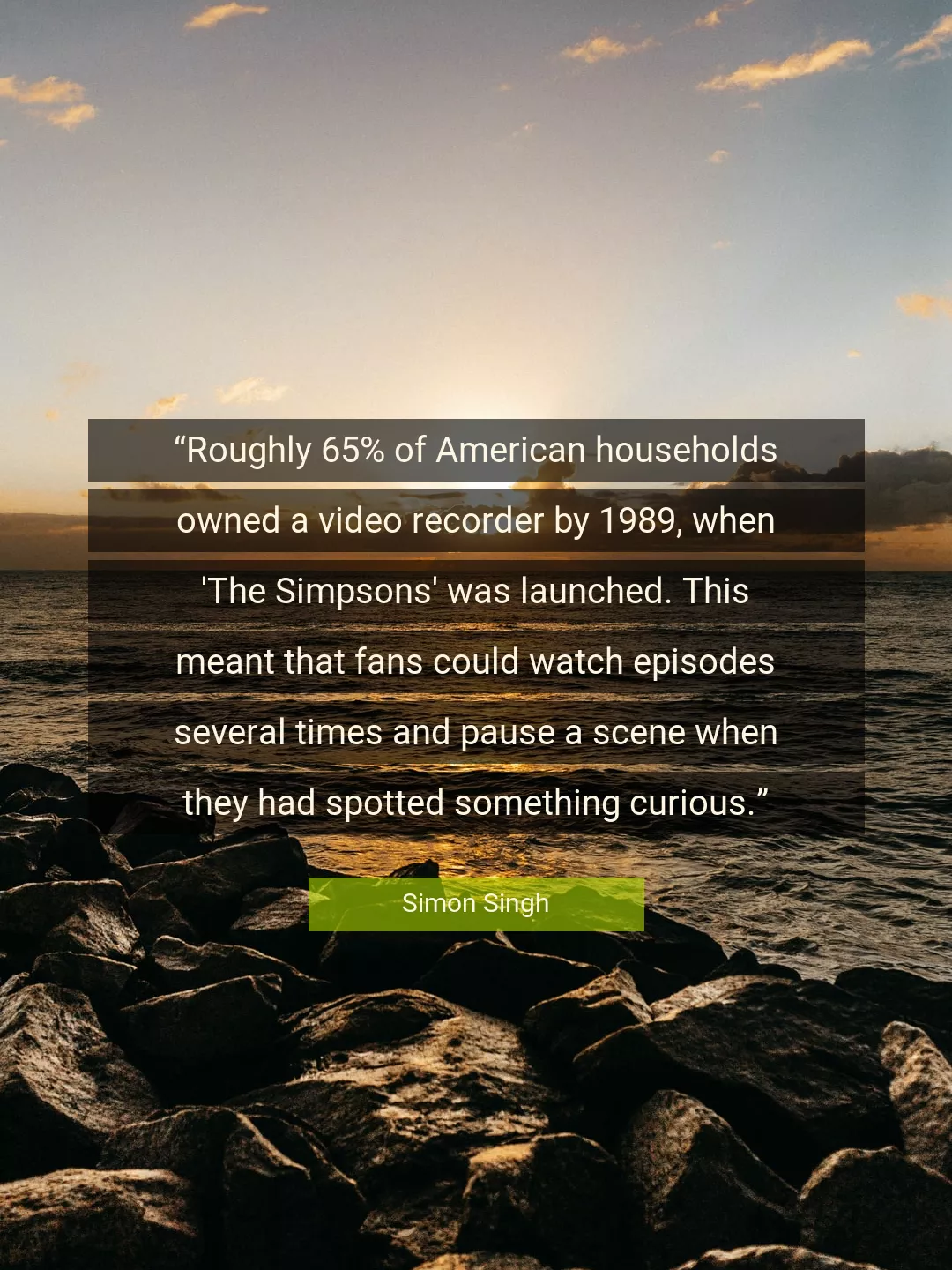 Quote About American By Simon Singh