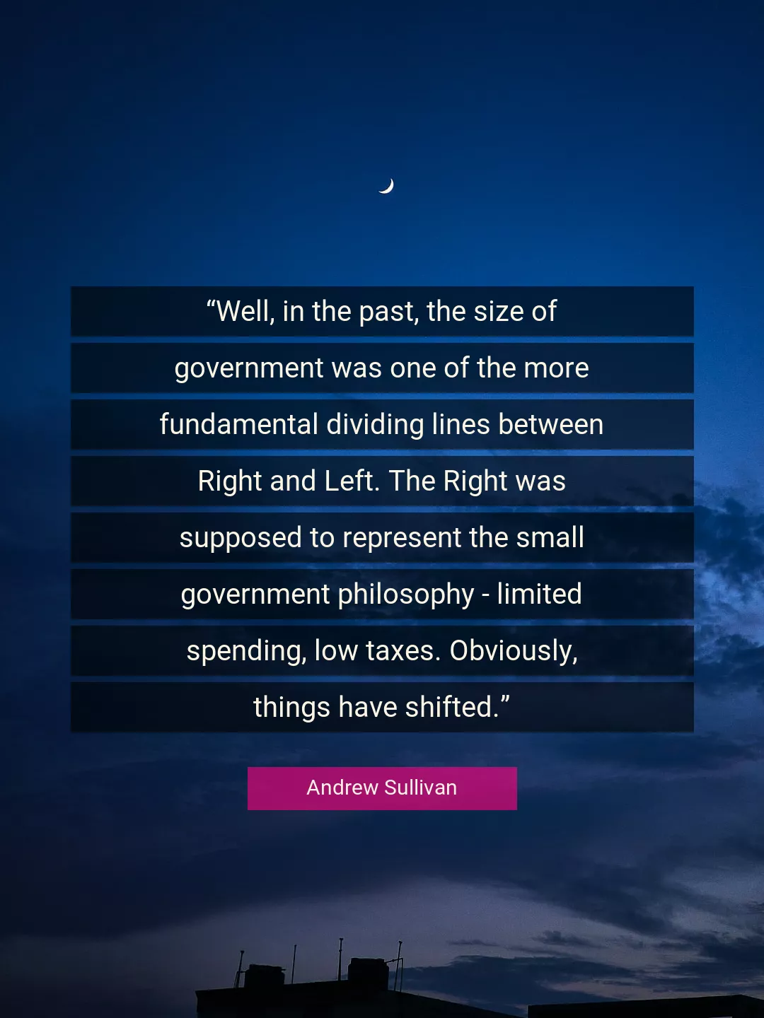 Quote About Past By Andrew Sullivan