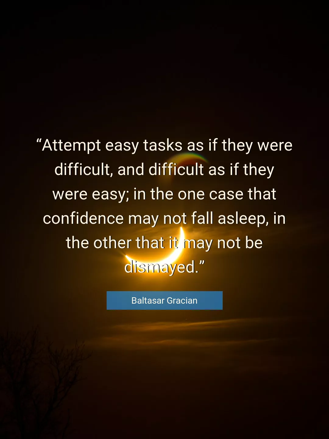 Quote About Confidence By Baltasar Gracian