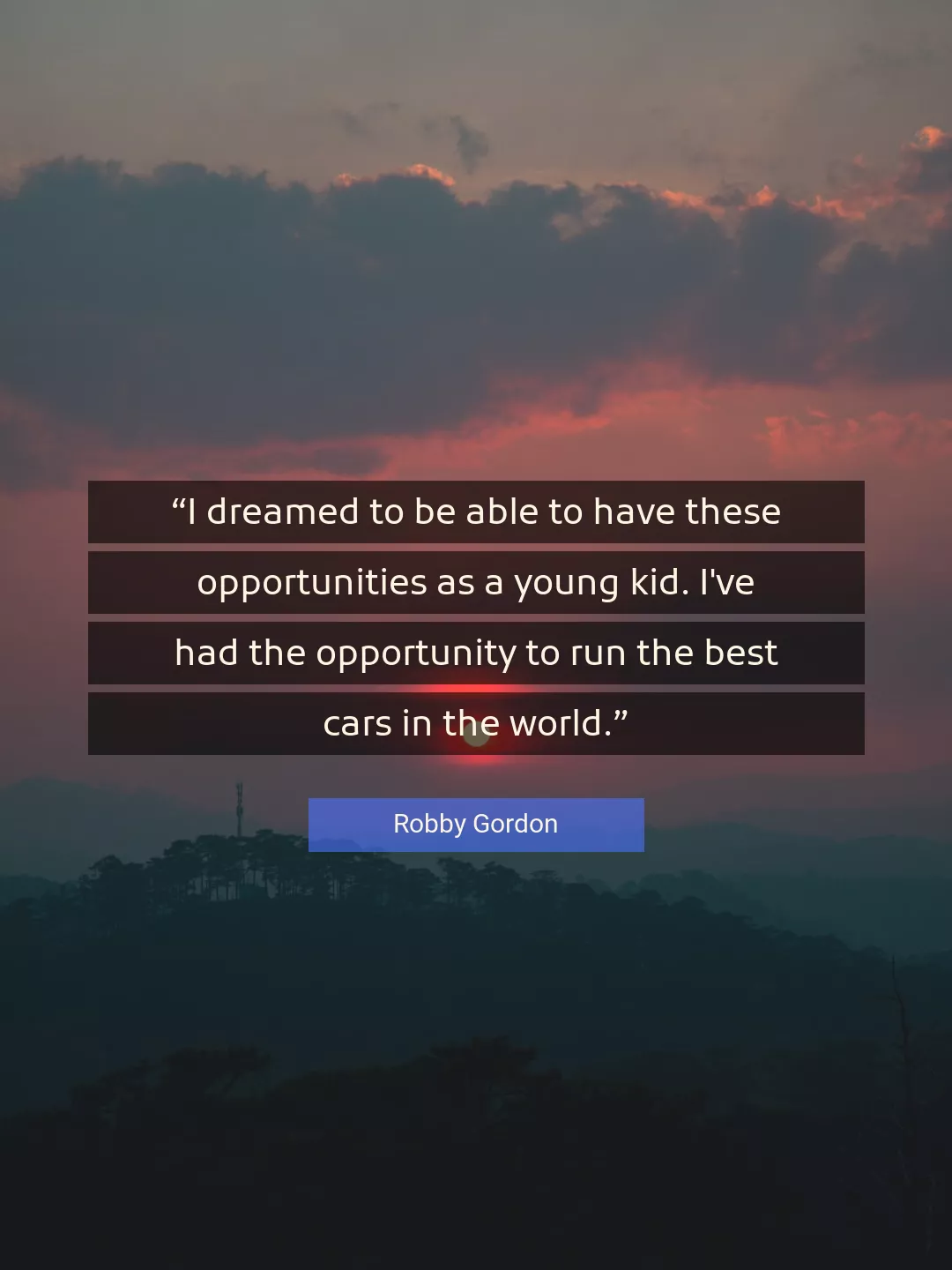 Quote About Best By Robby Gordon