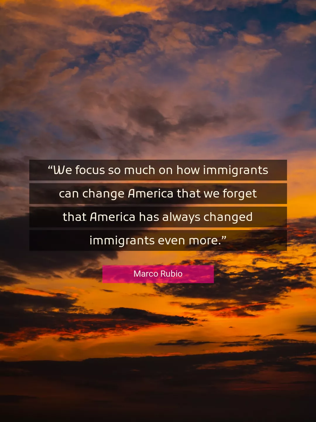 Quote About Change By Marco Rubio