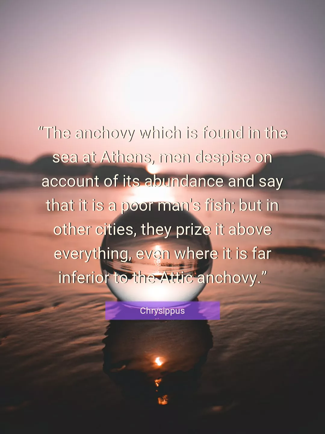 Quote About Sea By Chrysippus