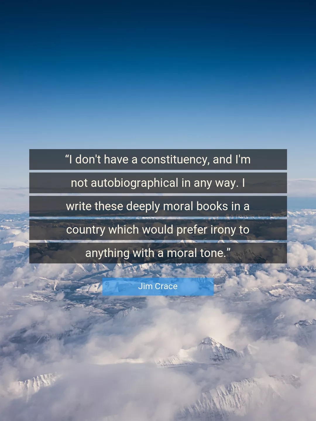 Quote About Country By Jim Crace