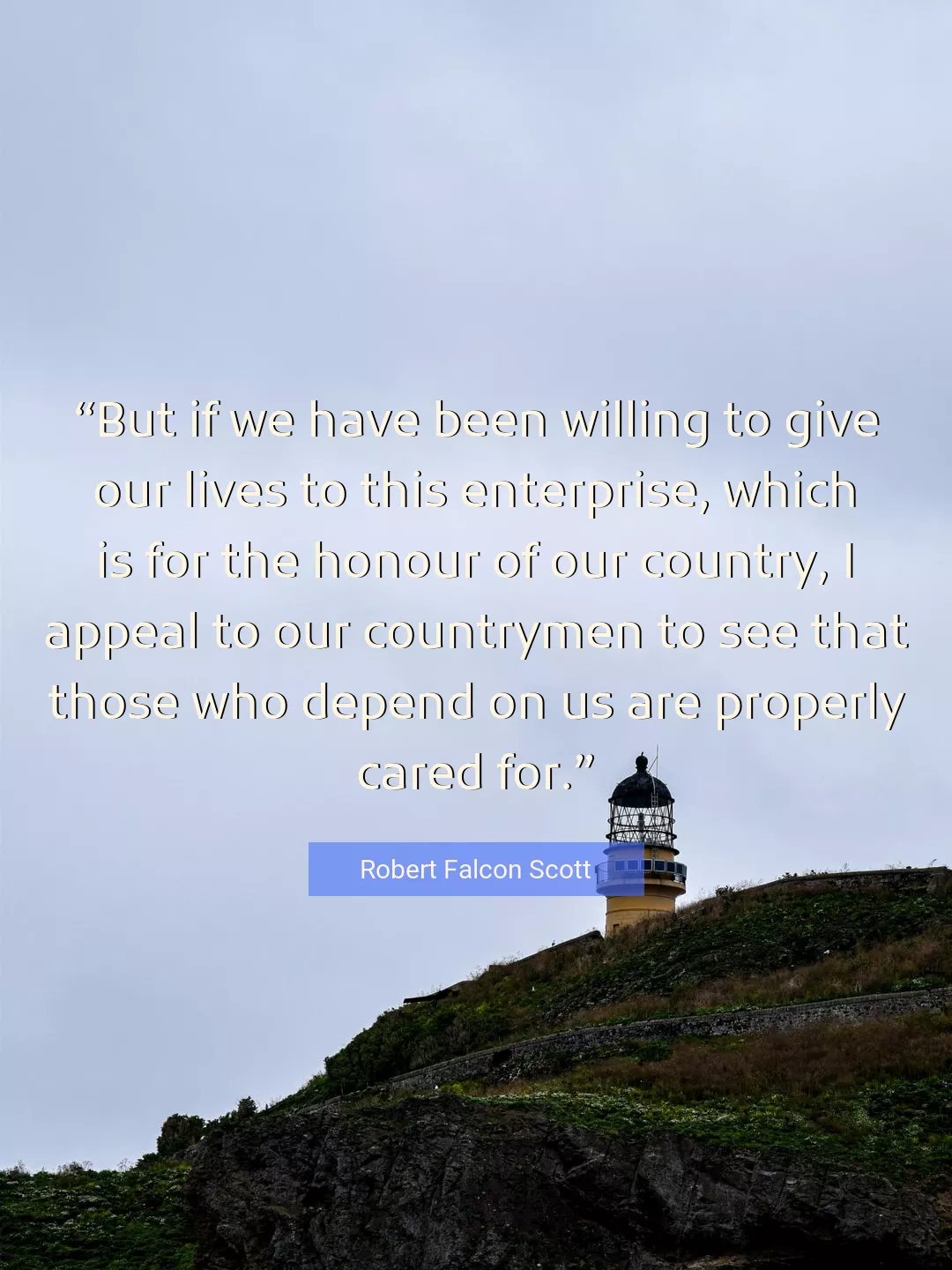 Quote About Country By Robert Falcon Scott