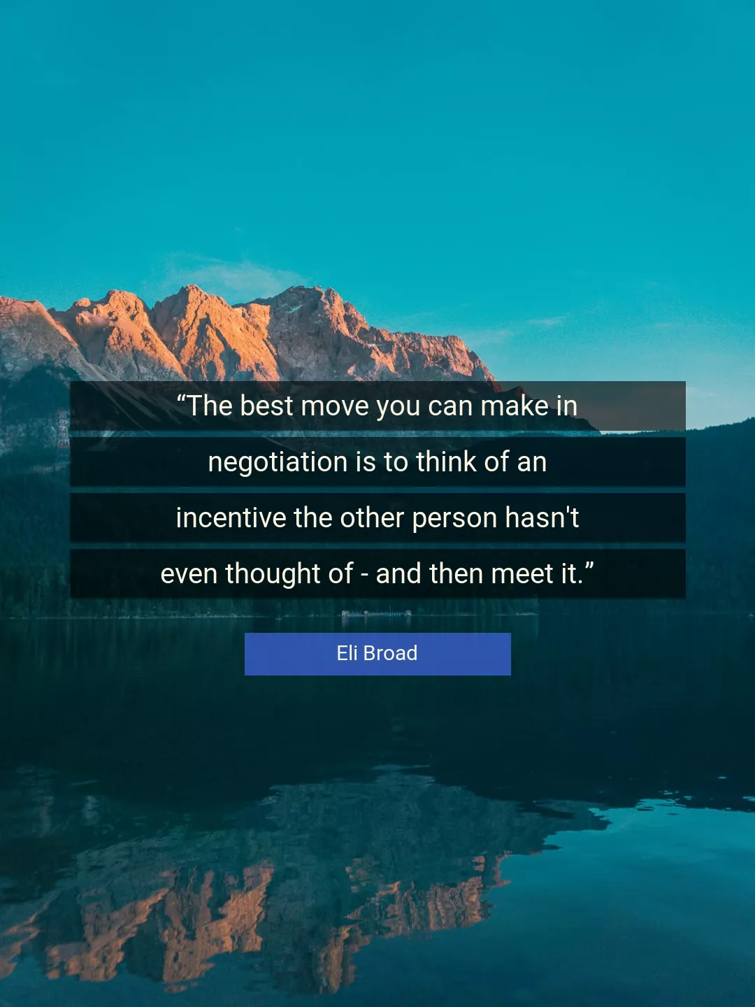 Quote About Best By Eli Broad