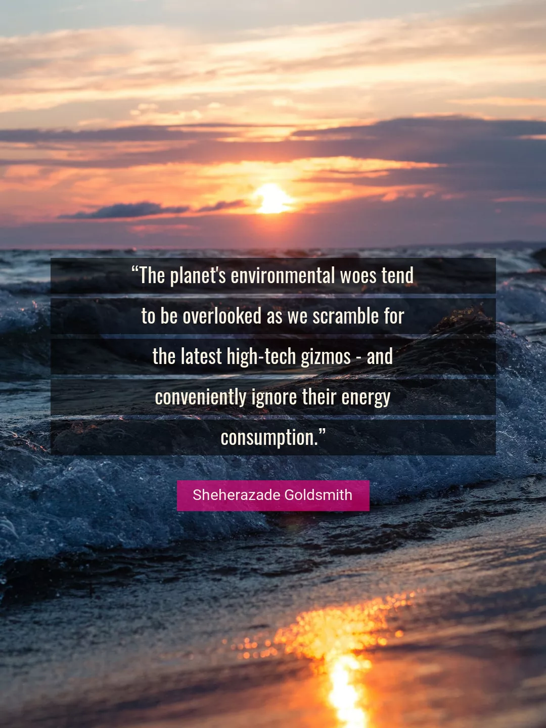 Quote About Environmental By Sheherazade Goldsmith