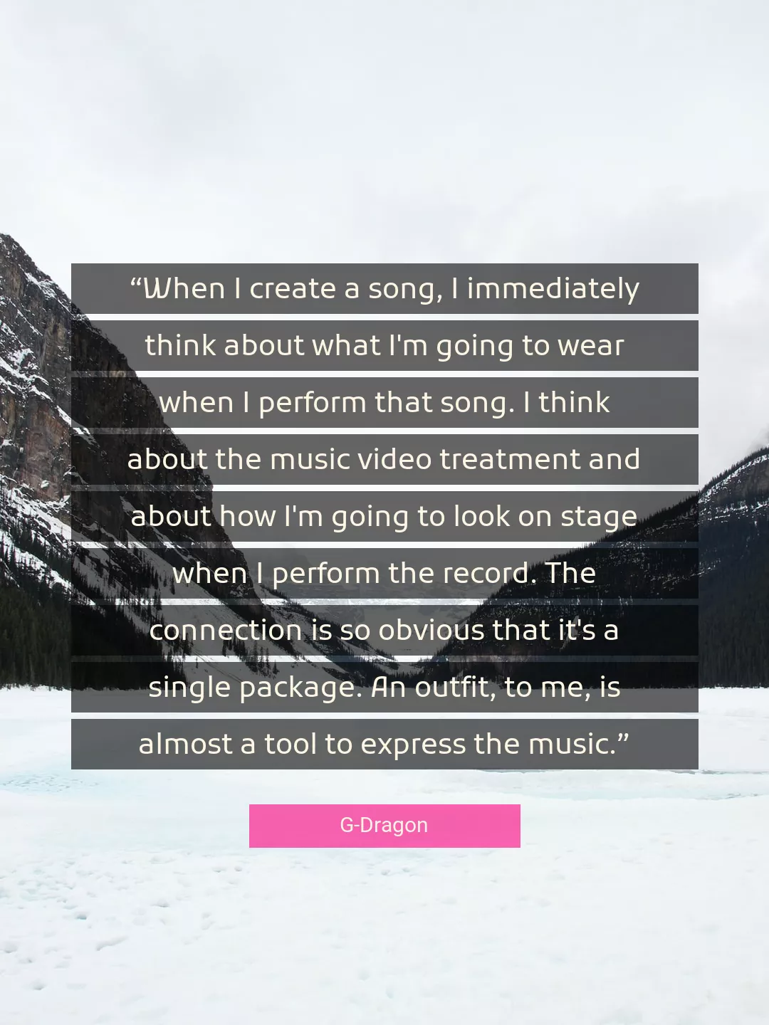 Quote About Me By G-Dragon