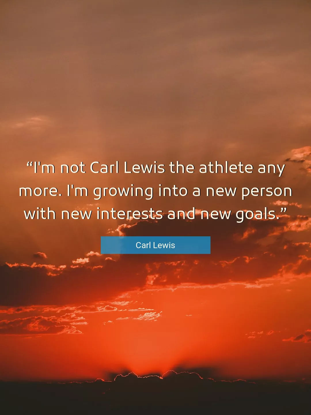 Quote About Goals By Carl Lewis
