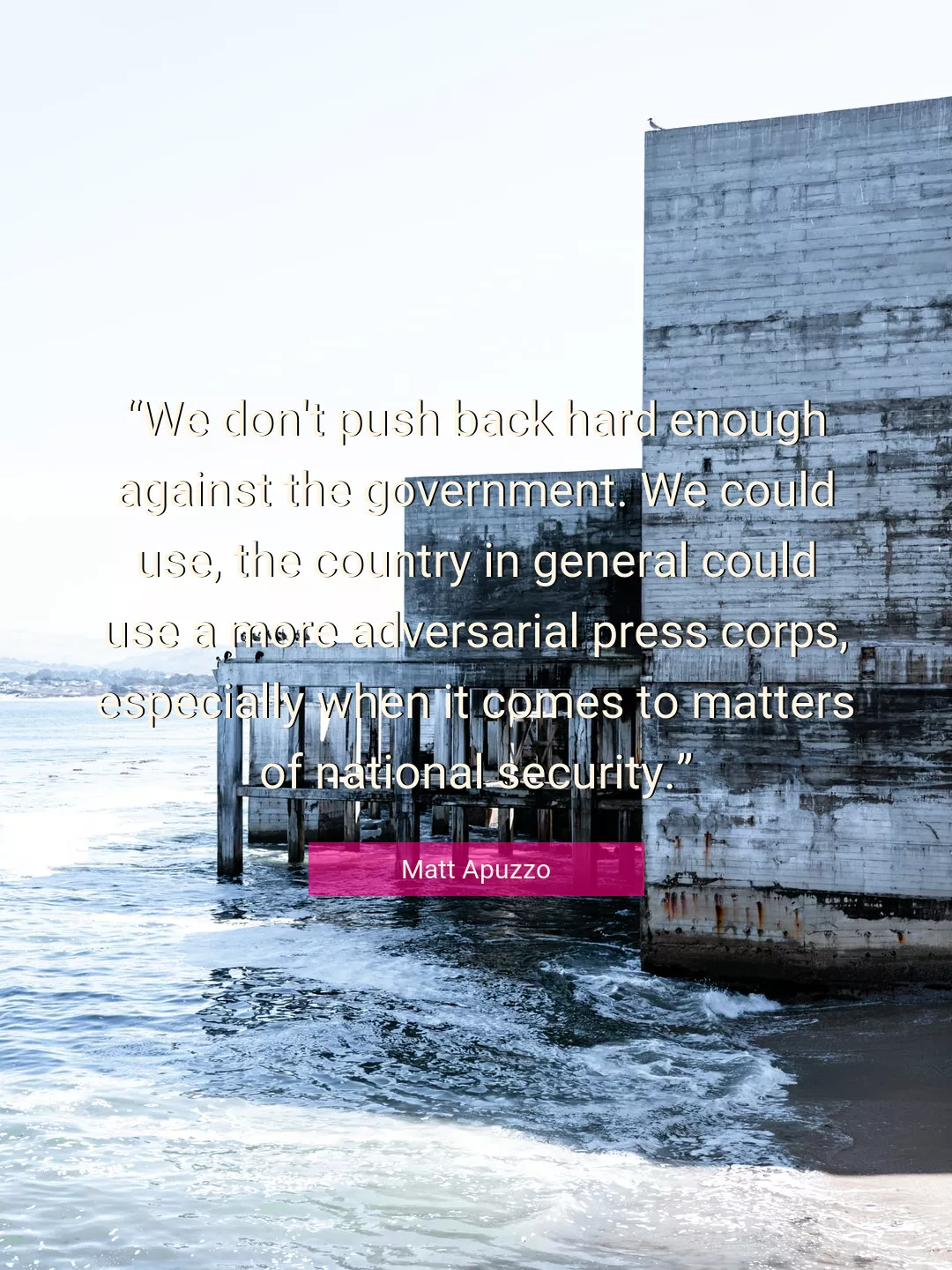 Quote About Government By Matt Apuzzo