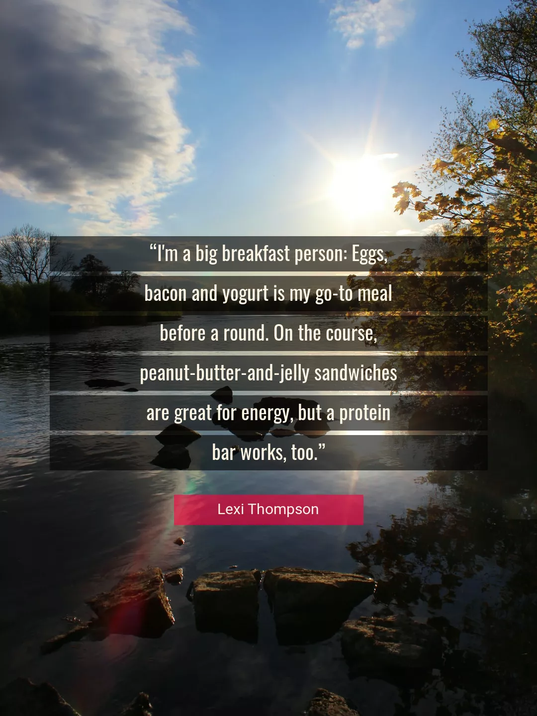 Quote About Great By Lexi Thompson