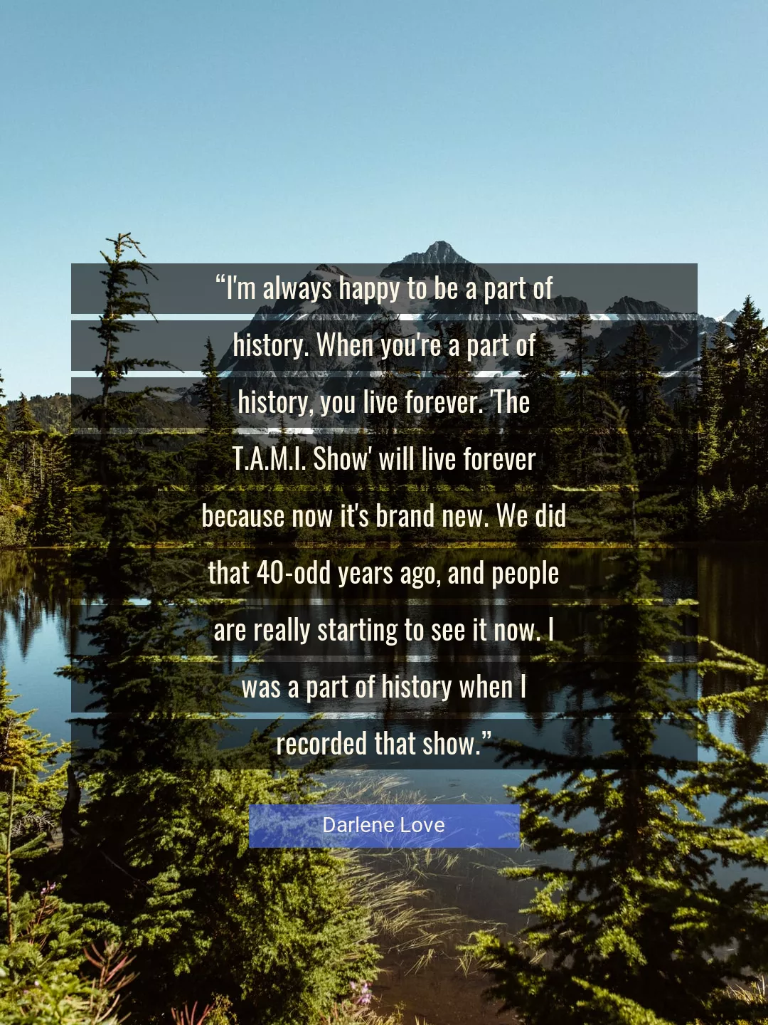 Quote About History By Darlene Love