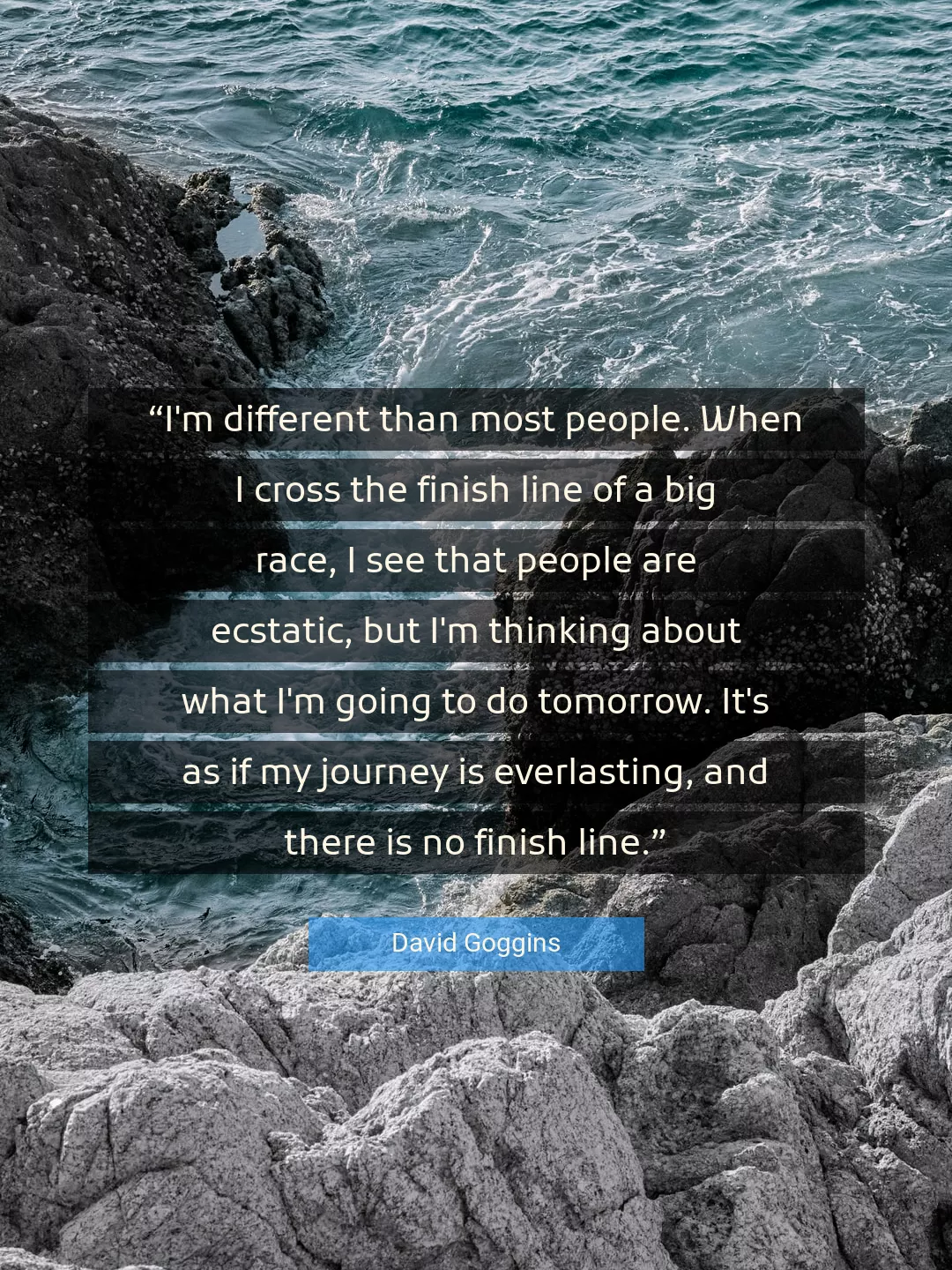 Quote About Journey By David Goggins