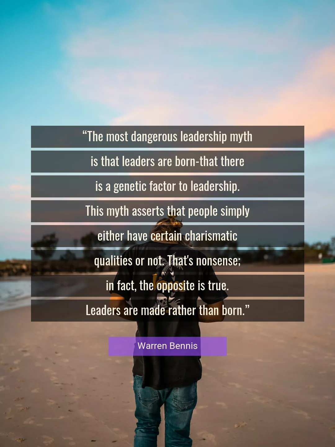 Quote About Leadership By Warren Bennis