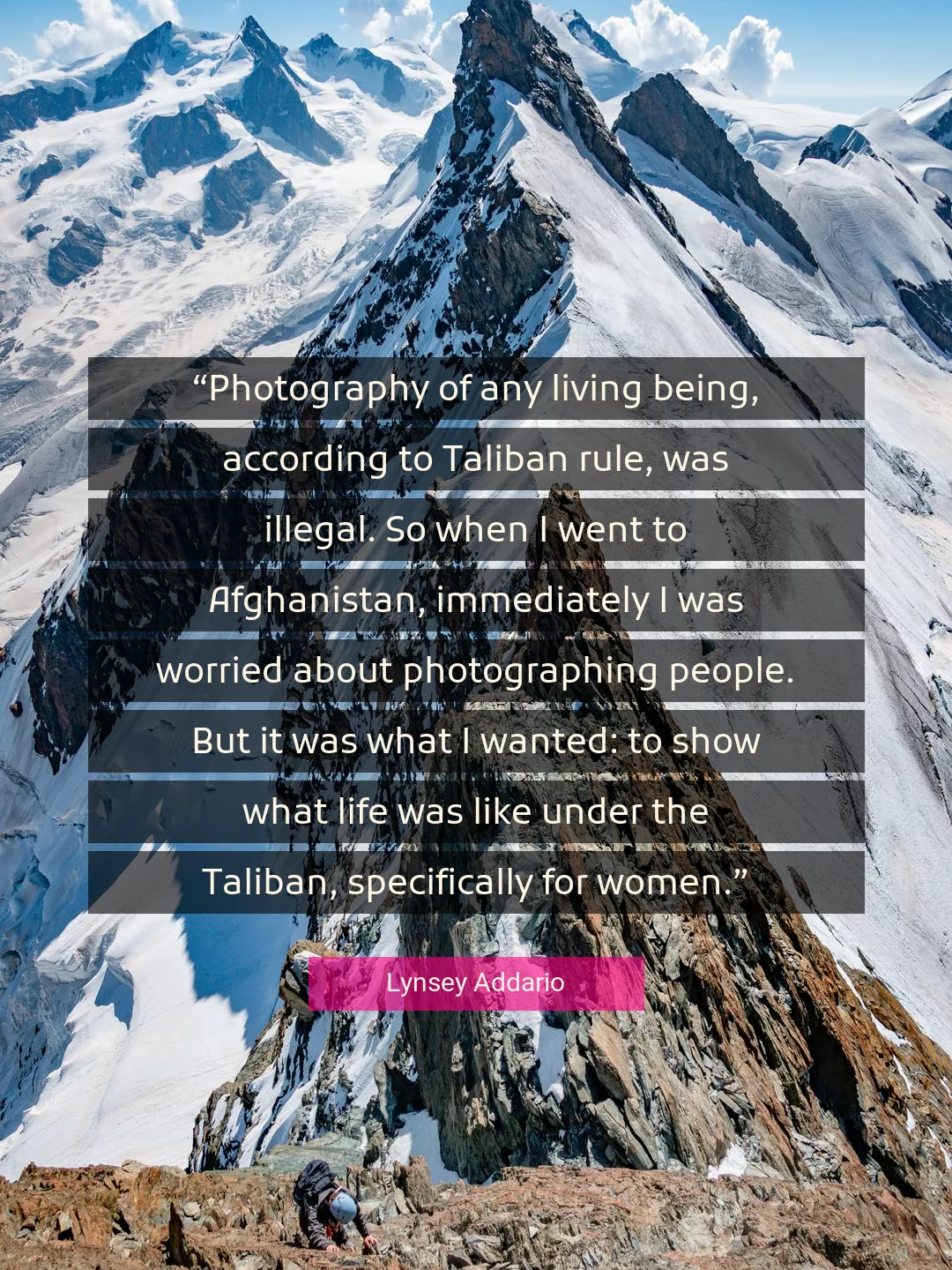 Quote About Life By Lynsey Addario
