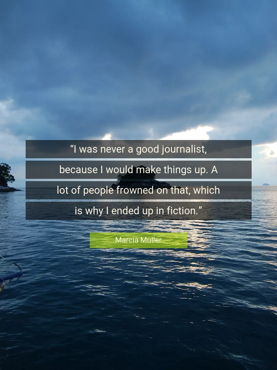 Quote About Good By Marcia Muller