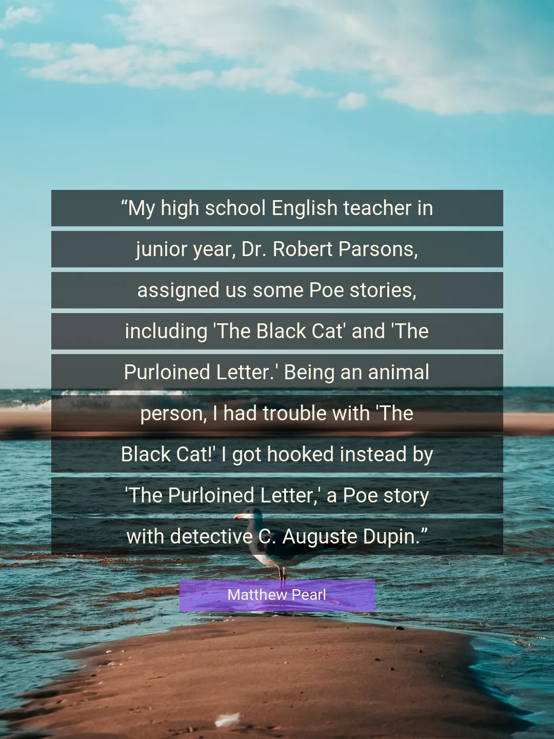 Quote About Teacher By Matthew Pearl