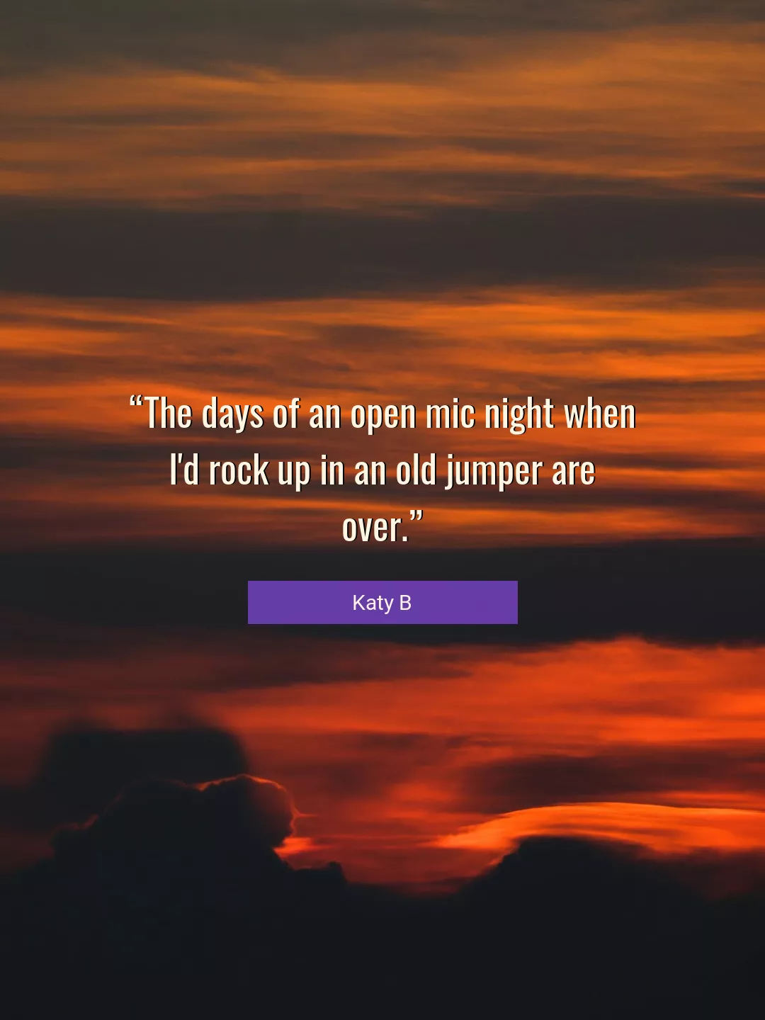 Quote About Night By Katy B