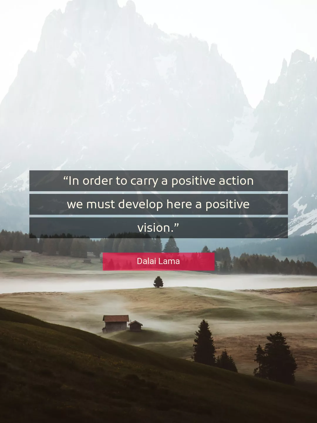 Quote About Positive By Dalai Lama