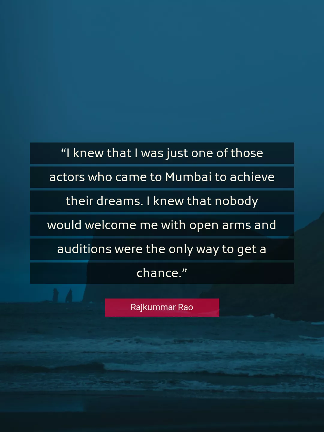 Quote About Dreams By Rajkummar Rao