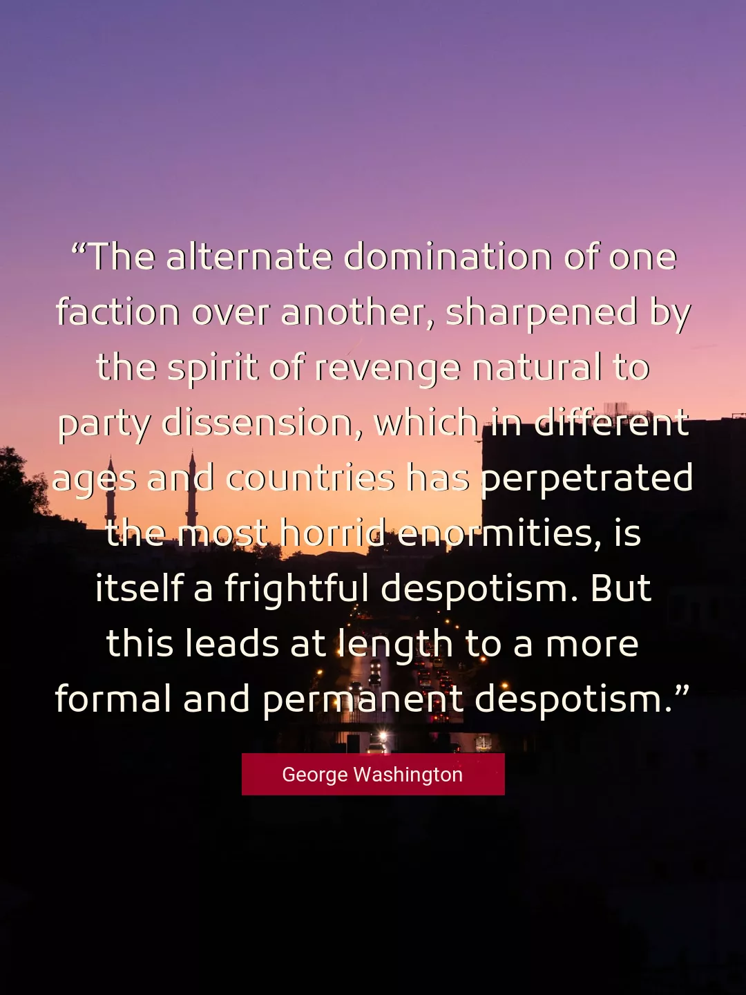 Quote About Revenge By George Washington