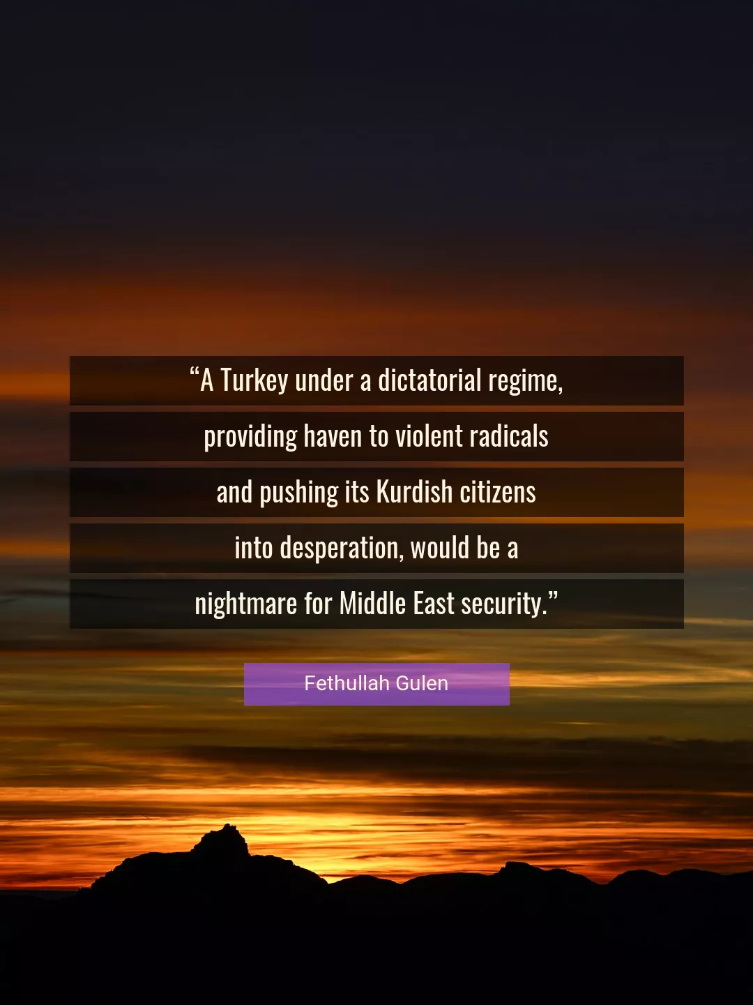 Quote About Security By Fethullah Gulen