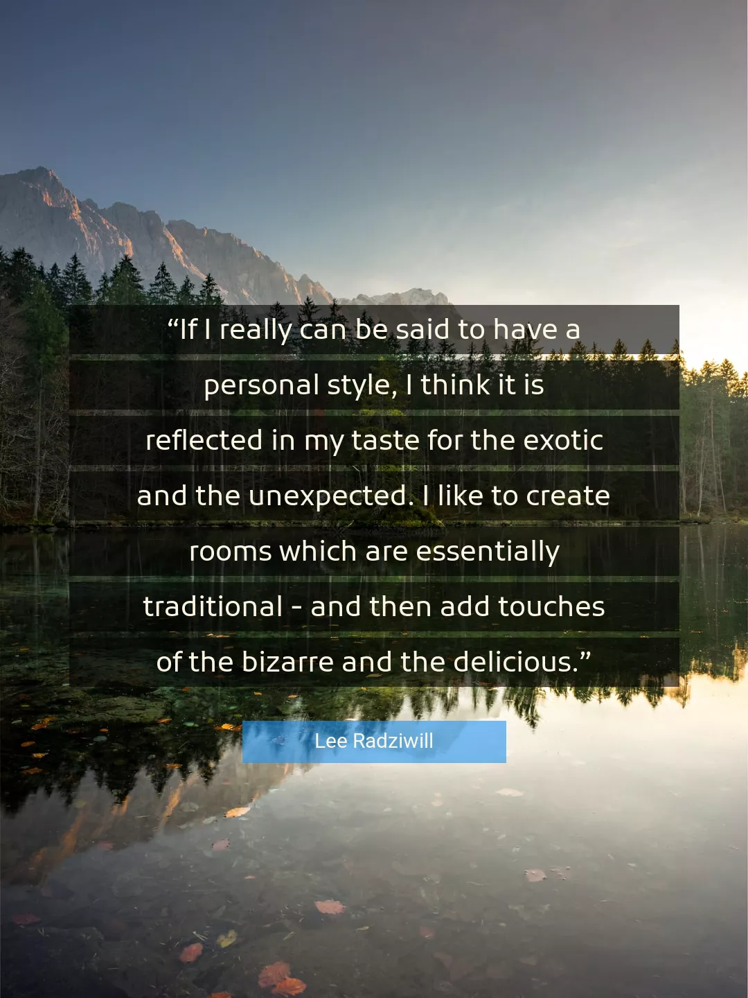 Quote About Style By Lee Radziwill
